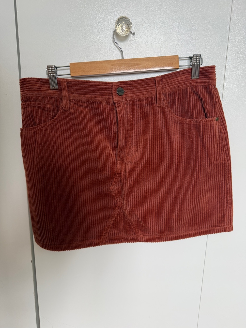 Sanctuary Rust Corduroy Mini Skirt sz 30